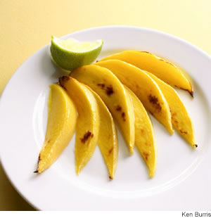 Simple Barbequed or Broiled Mango