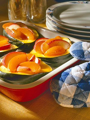Acorn Squash with Apricot Glaze