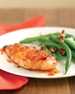 Apple Cider Chicken Breasts with Apricot Sauce