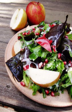 Apple-Pomegranate Salad with Maple Dressing