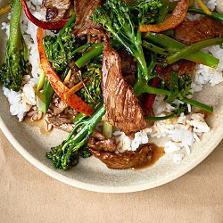 Chinese Orange Beef And Broccolini