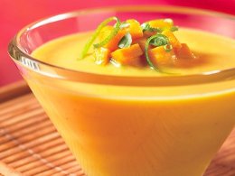 Cold Mango Curry Soup