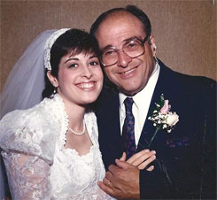 Dad and me at my wedding
