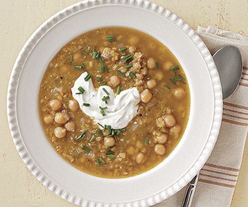 Red Lentil and Chickpea Stew