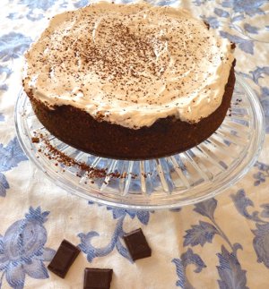Chocolate Cheesecake with Coffee Whipped Cream