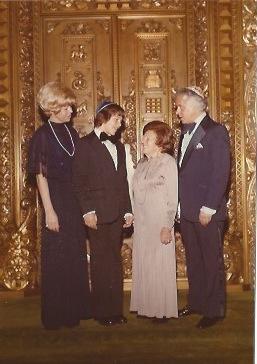 Henry with his mother and wife at his son’s bar mitzvah