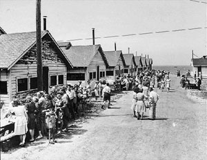 The refugee camp (Photo courtesy  Safe Haven Museum)