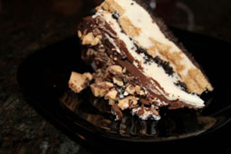 Chocolate Peanut Butter Ice Cream Cake