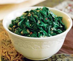 Sauteed Spinach with Shallots