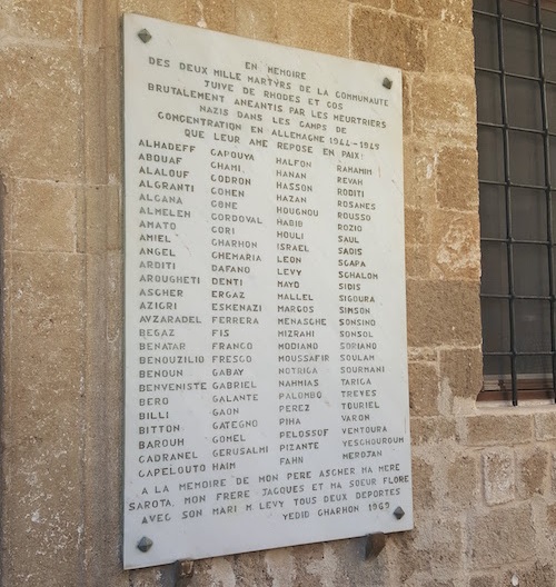 Families murdered by Nazis in Rhodes