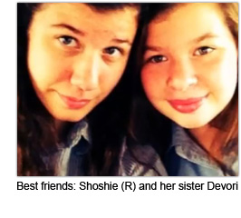 Best friends: Shoshi (R) and her sister Devori