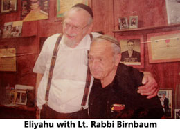 Eliyahu with Lt. Rabbi Birnbaum