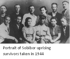Portrait of Sobibor uprising survivors taken in 1944