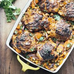 Tunisian Spiced Chicken and Chickpeas