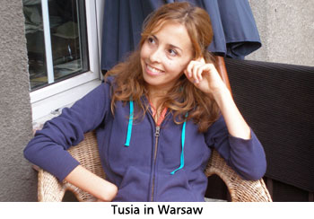 Tusia in Warsaw