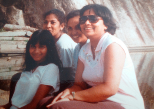 Lakshmi with her sisters