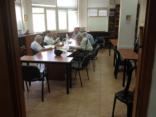 In Israel you don’t retire to the beach; you retire to the study hall
