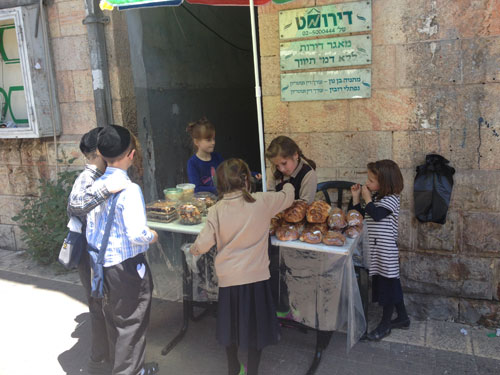 North American kids set up lemonade stands; Israeli kids prefer rugelach stands
