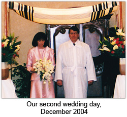 Our second wedding day, December 2004