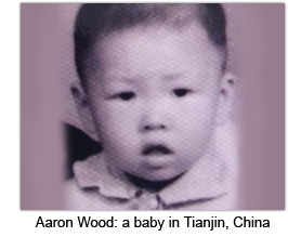 Aaron Wood: a baby in Tianjin, China